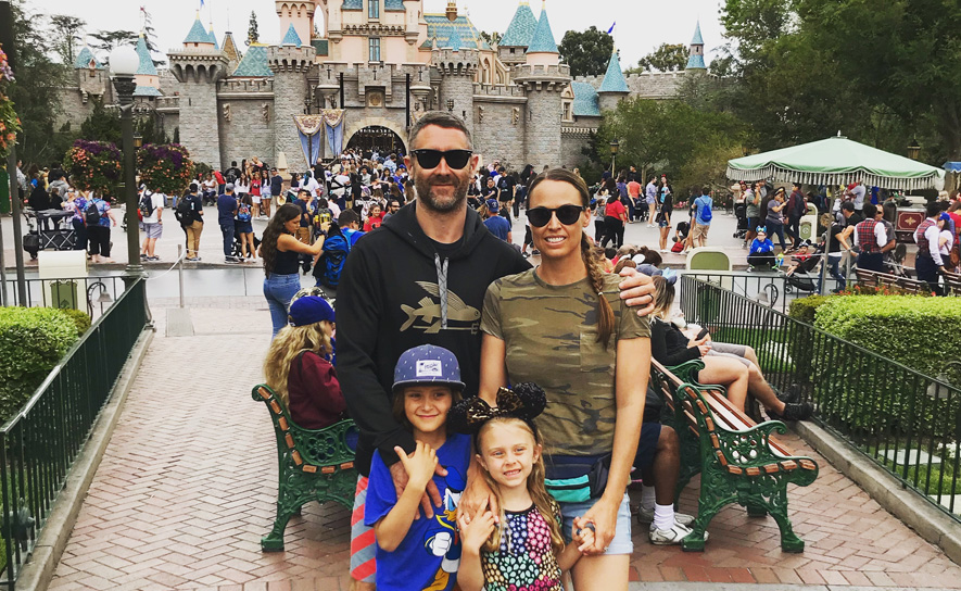 Amanda Beard and Family at Disney