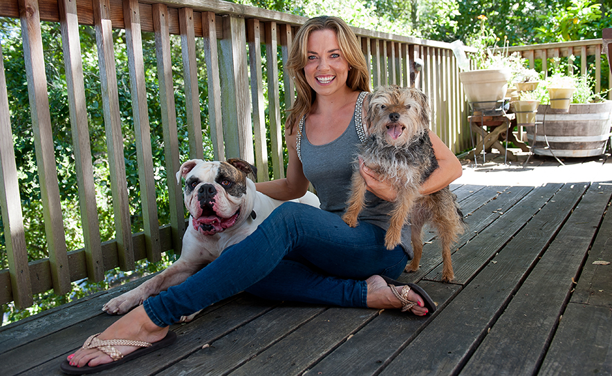 Natalie Coughlin and Dogs