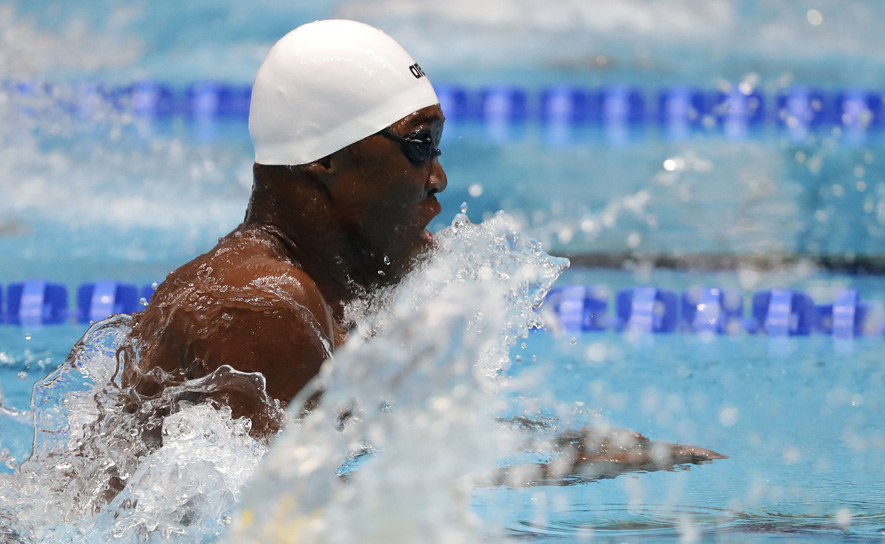 Reece Whitley Breaststroke White Cap