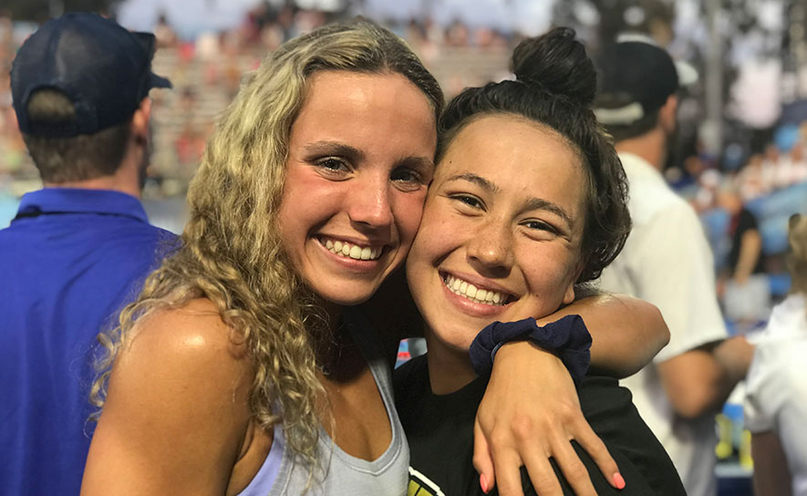 Regan Smith and Erica Sullivan