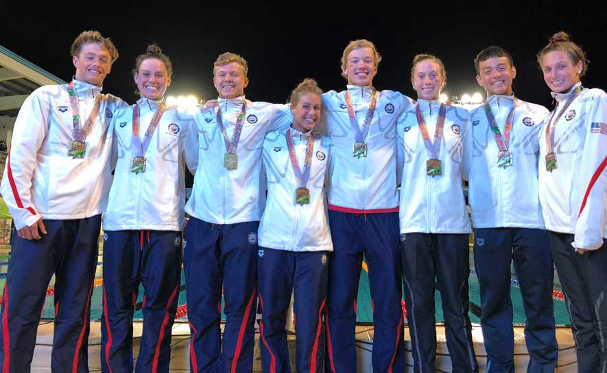 2018 Junior Pan Pacs Men's and Women's 4x100 Freestyle Relay