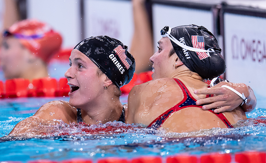 Katie Grimes and Emma Weyant - 2024 Olympics