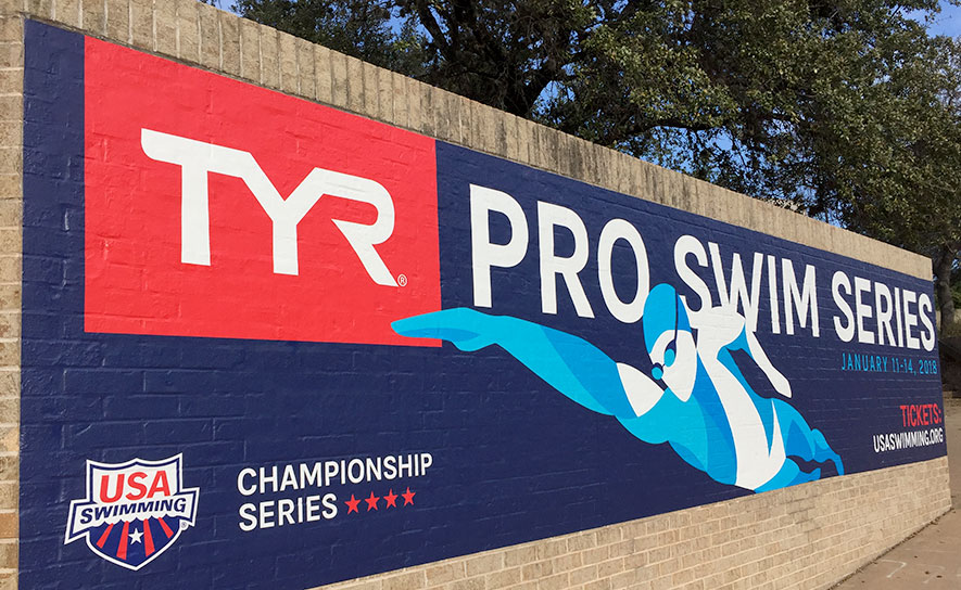 2018 TYR Pro Swim Series Signage
