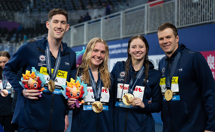 2024 Worlds Mixed 4x100 Medley Relay