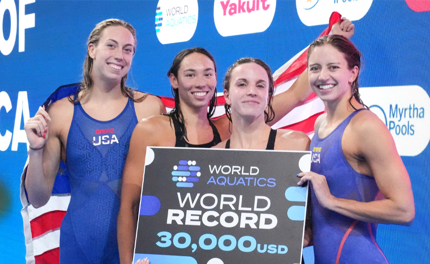 2025 Worlds Women's 4x100 Medley Relay