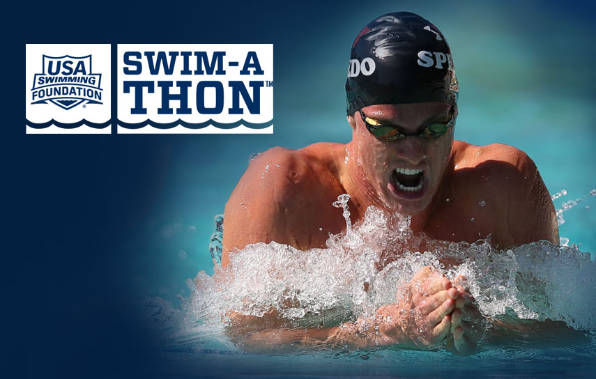 Generic Swimmer with Swim-a-Thon Logo