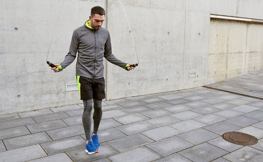 Man Jumping Rope