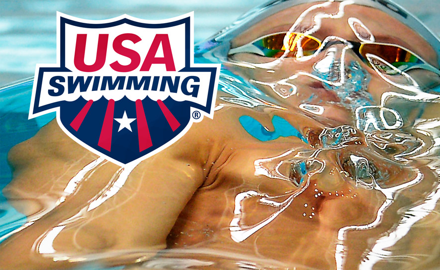 USA Swimming Logo - Backstroke