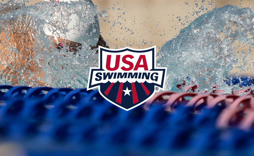 USA Swimming Logo - Breaststroke Swimmer