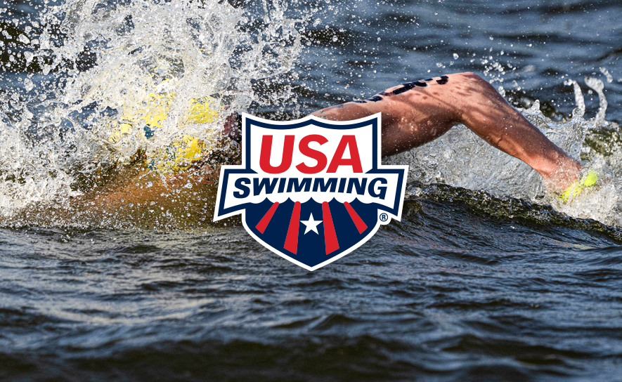 USA Swimming Logo - Open Water Swimmer