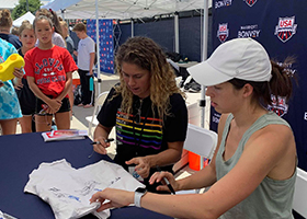 Elizabeth Beisel and Maya DiRado - Autographs