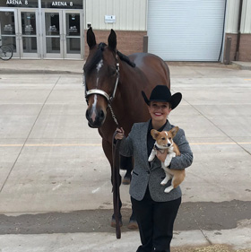 Erin Popovich with horse