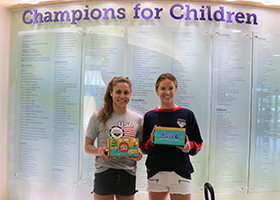 Mallory Comerford and Kendyl Stewart - Valley Hospital Visit