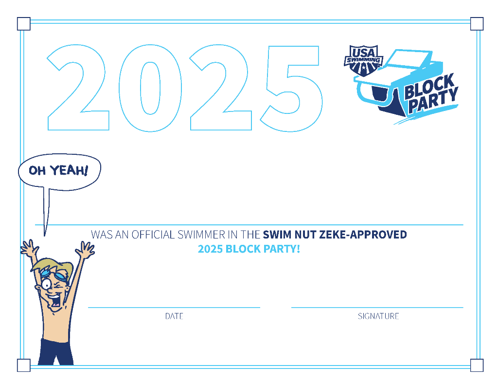 Block Party Certificate