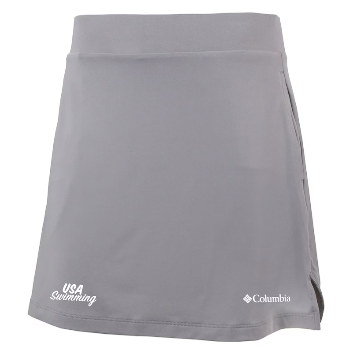 Support USA Swimming with this Omni-Wick Best One Yet Skort from Columbia. The integrated Omni-Wick technology ensures you stay cool and dry by wicking away moisture during any activity. The built-in biker shorts provide confidence and coverage, allowing you to move freely and comfortably as you cheer on USA Swimming. |https://fanshop.usaswimming.org/womens-columbia-gray-usa-swimming-omni-wick-best-one-yet-skort/p-241170135328643348+z-97-4013387450?_ref=p-DLP:m-GRID:i-r1c0:po-3|0|ftf4